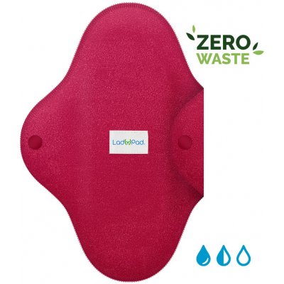 LadyPad slipová vložka Francouzská fuchsie velikost M Zero waste bez plastového a papírového obalu 1 ks