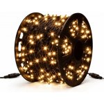 Eco Fix LED světelný řetěz venkovní 80 m, teple bílá, 36 V, černý kabel, IP67, cívka – Hledejceny.cz