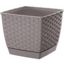 Prosperplast Ratolla square 19 x 19 x 15,9 cm moka