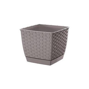 Prosperplast Ratolla square 19 x 19 x 15,9 cm moka