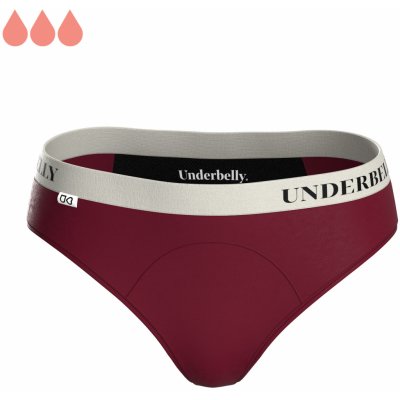 Underbelly menstruační kalhotky UNIVERS bordó bílá z polyamidu Pro střední až silnější menstruaci – Hledejceny.cz