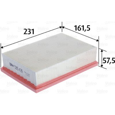 Vzduchový filtr VALEO 585439 – Hledejceny.cz