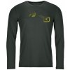 Pánské sportovní tričko Ortovox pánské tričko 185 merino Logo Spray LS Green Pine