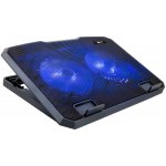 C-TECH Chladící podložka pro ntb CLP-140, 15,6", 2x 140mm, 2x USB, modré podsvícení – Hledejceny.cz