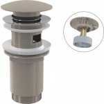 Alcadrain Pro více sérií Výpust umyvadlová click/clack 5/4" celokovová s přepadem, velká zátka, Nickel lesk A392-N-P – Hledejceny.cz