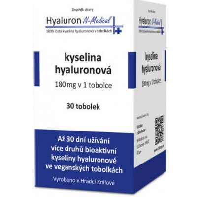 Hyaluron N-Medical 100% čistá kyselina hyaluronová 30 tobolek