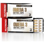 Nutrend Omega 3 Plus Softgel Caps bez příchuti 120 kapslí – Hledejceny.cz