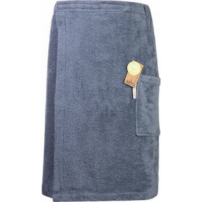 A&R Pánský saunový kilt na suchý zip Velcro, 400 g/m Jeans Blue, : 65 x 150 cm – Zboží Mobilmania