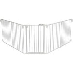 Pawhut Zábrana pro psy do dveří s brankou 203 x 76 cm bílá – Hledejceny.cz