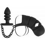 Black Velvets Cock cage with – Zboží Dáma