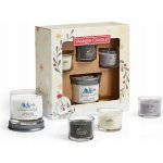 Yankee Candle Snow Globe Wonderland dárková sada tumbler malý + votivní svíčka ve skle 3 x 37 g – Zboží Dáma