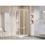 Ravak Supernova čtyřúhelníkový sprchový kout SRV2+SRV2, 80x80x195 cm, bílá, dekor transparent 14V401O2Z1S – Zboží Dáma