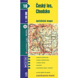 Český les Chodsko turistická mapa 1:100 000 10