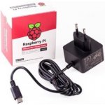 Raspberry Pi napájecí zdroj USB-C 5,1V 3A pro Raspberry Pi 4B, EU, bílý – Zboží Živě