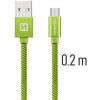 usb kabel Swissten 71522107 Datový USB/micro USB, 0,2m, zelený