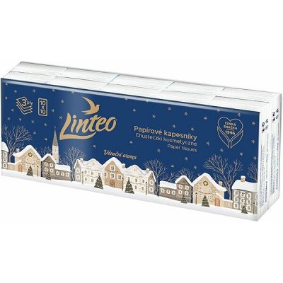 Linteo Den&Noc Papírové kapesníky 3-vrstvé 10x10 ks – Zboží Dáma