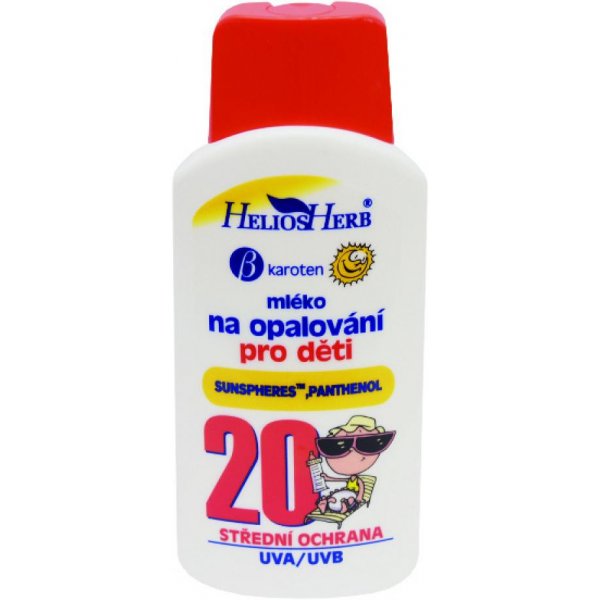  Helios Herb Kids mléko na opalování SPF20 250 ml