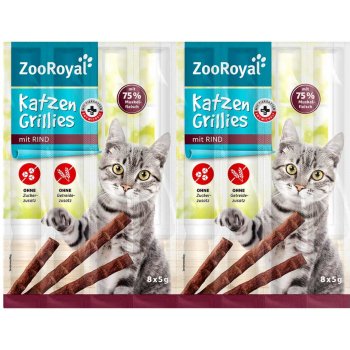 ZooRoyal grillies pro kočky s hovězím masem 32 x 5 g