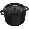 Sada nádobí Staub Cocotte hrnec kulatý 24 cm 4,8 l černý