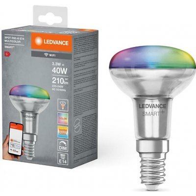 Ledvance Ledvance LED RGBW Stmívatelná žárovka SMART+ E14/3,3W/230V 2700-6500K Wi-Fi – Hledejceny.cz
