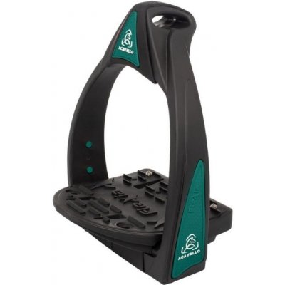 ACAVALLO Bezpečnostní třmeny Flexia black/ zelená – Sleviste.cz