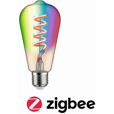 Paulmann Filament 230V Smart Home Zigbee 3.0 LED žárovka ST64 E27 6,3W RGBW+ stmívatelné zlatá – Zboží Mobilmania