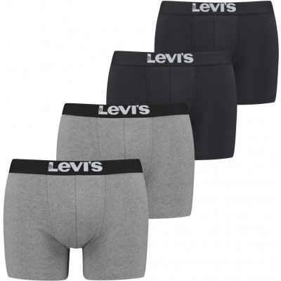 Levis Boxerky SOLID BASIC BRIEF PACK X6 Černá – Zboží Dáma