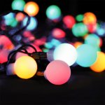 Solight LED 2v1 venkovní vánoční řetěz koule dálkový ovladač 200LED RGB+bílá – Hledejceny.cz