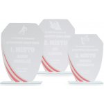 Skleněná plaketa s laserovým gravírováním 130x175mm – Zboží Dáma