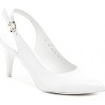 Anis Lodičky AN4403 bílá dámská svatební obuv Bílá – Zboží Mobilmania