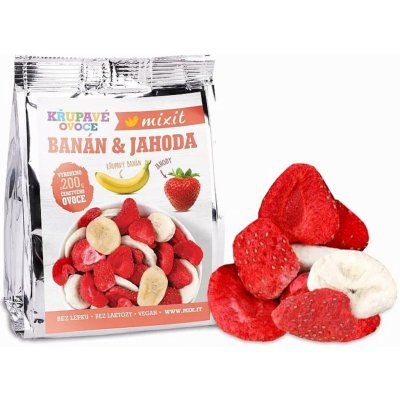 Mixit Křupavé ovoce do kapsy Banán a Jahoda 23 g – Sleviste.cz