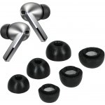 kwmobile silikonové špuntíky Samsung Galaxy Buds 3 Pro / Galaxy Buds 4 Pro 6 ks černý – Zboží Mobilmania