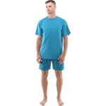 Gina 79129 pánské pyžamo dlouhé petrolejové – Zboží Dáma