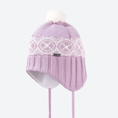 Kama dětská pletená Merino čepice B92 114 růžová – Zboží Dáma