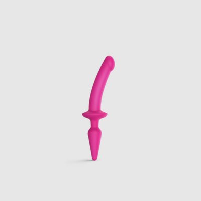 Strap on me Semi Realistic Switch Plug in 2in1 Dildo & Butt Plug Pink S – Zboží Mobilmania