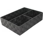 Compactor TEX - Organizér na prádlo a doplňky 3 dílný, 32 x 25 x 8 cm, šedý – Zboží Dáma