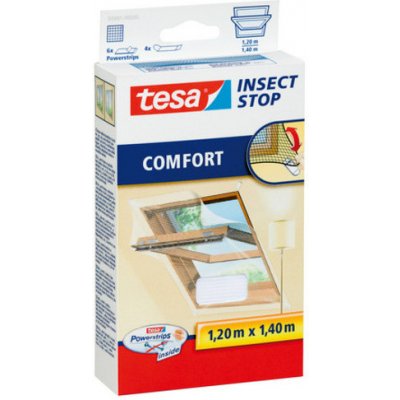 Tesa Insect Stop síť proti hmyzu COMFORT do střešních a výklopných oken 1,2 × 1,4 m, 55881-00020-00
