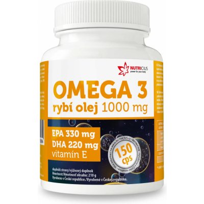 Dr.Natural OMEGA 3 rybí olej 1000 mg EPA330 mg DHA220 mg 150 kapslí