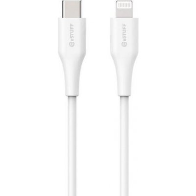 eSTUFF ES602170 INFINITE Super Soft USB-C to Lightning. MFI, 1m, bílý