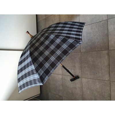 RSQ1912 Cuadros Walking Stics QC vycházková hůl s deštníkem černá – Zboží Mobilmania