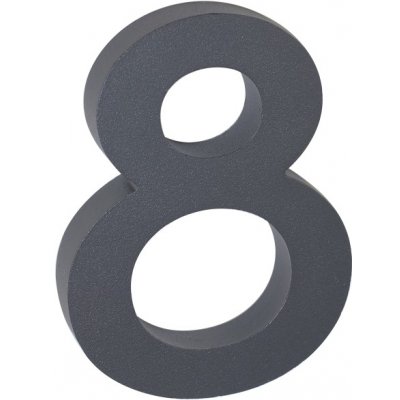 RICHTER CZECH Číslice a písmena RN.100LV.AL.AM antracit matná číslo: 8 – Sleviste.cz