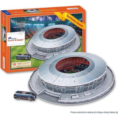 HABARRI Fotbalový stadion puzzle 3D Shakhtar Donetsk FC - "Donbas Arena", 186 ks