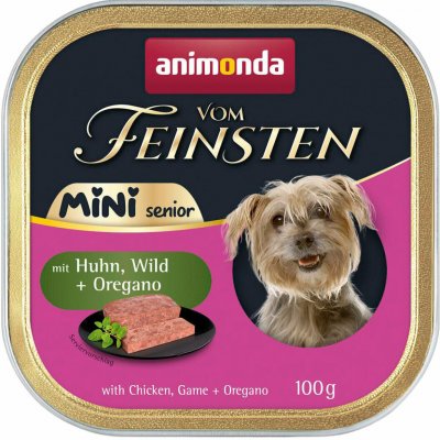 Animonda Vom Feinsten Mini Senior kuře zvěřina oregano 100 g – Zboží Mobilmania