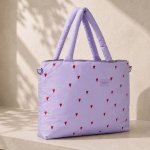 Studio Noos Puffy Diaper Bag taška Purple Hearts – Sleviste.cz