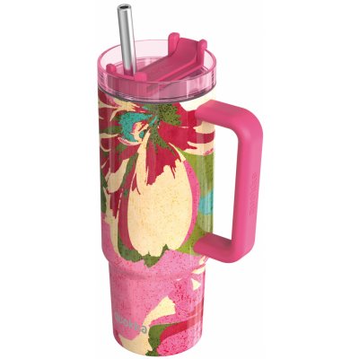 Quokka Termohrnek Stream s brčkem 950 ml pink flambe – Zboží Dáma