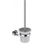 Sapho X-Round WCštětka nástěnná s držákem mléčné sklo chrom XR323 – Zbozi.Blesk.cz