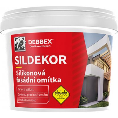 Omítka silikonová zatíraná (hlazená) SILDEKOR, Den Braven 2 mm 25 kg, balení 1 ks – Zboží Mobilmania