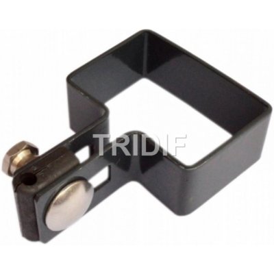 Koncová příchytka plotového panelu na jeklový sloupek 60x40 mm / antracit – Zboží Mobilmania