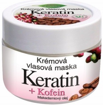 BIO BIONE Keratin + Kofein Krémová vlasová maska 260 ml