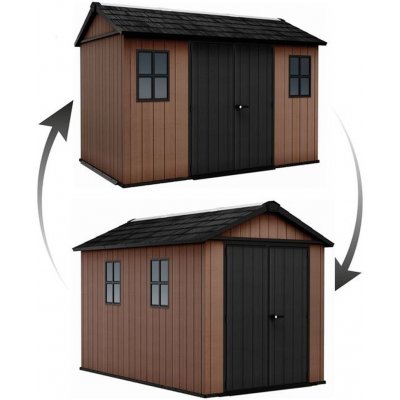 Keter Newton Plus Wide 11 x 7,5 hnědý 17212880 – Hledejceny.cz